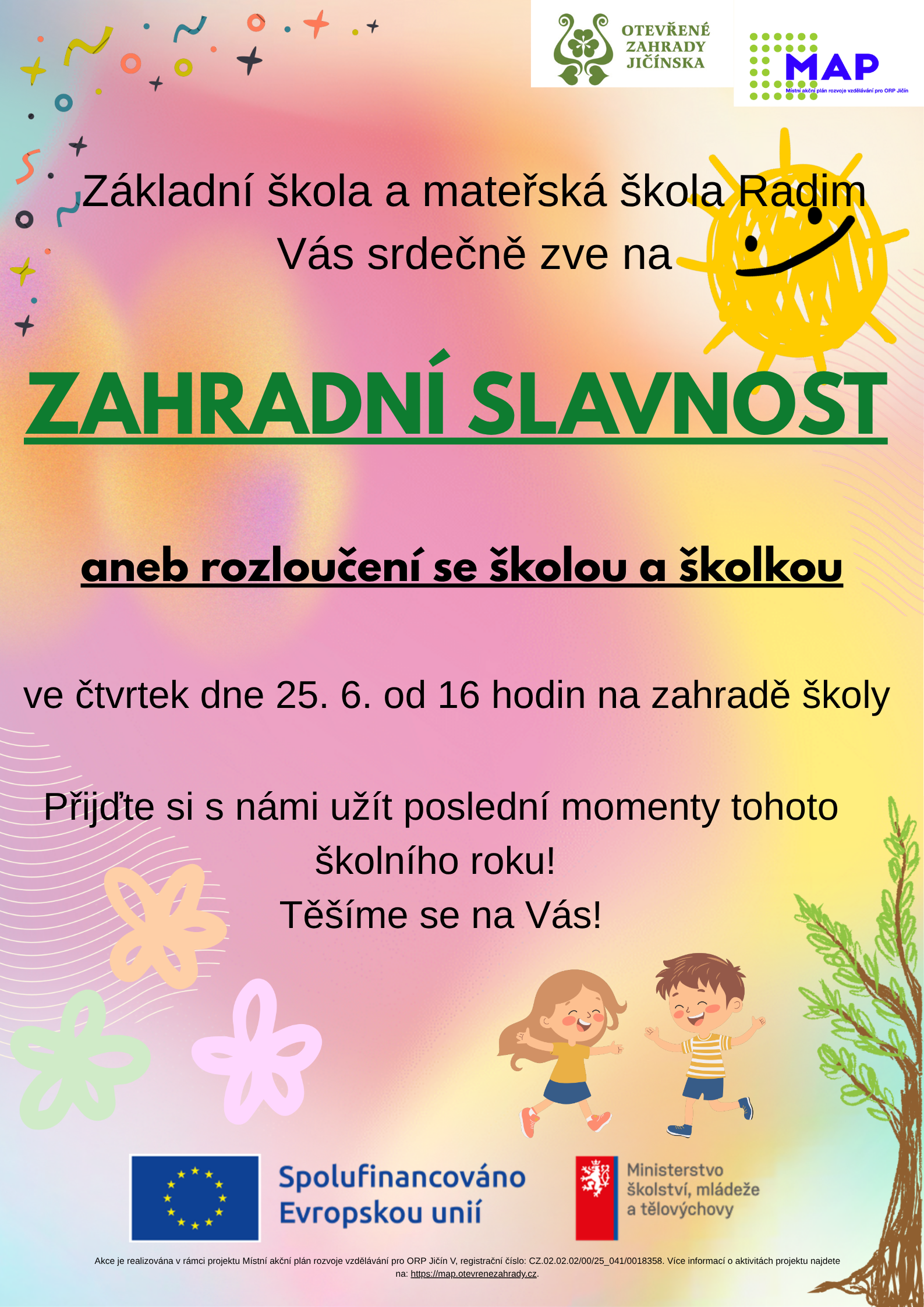   Pozv&aacute;n&iacute; na Zahradn&iacute; slavnost 25. 6. 2026